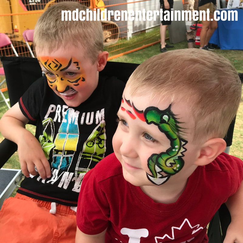 Face painting for boys! We provide face painters in Toronto!