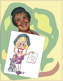 Caricaturist Caroline is available to hire in Niagara Falls and surrounding areas.