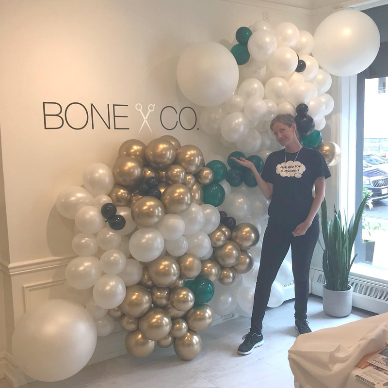 Organic Balloon Wall for Bone & Co! Toronto balloon delivery!