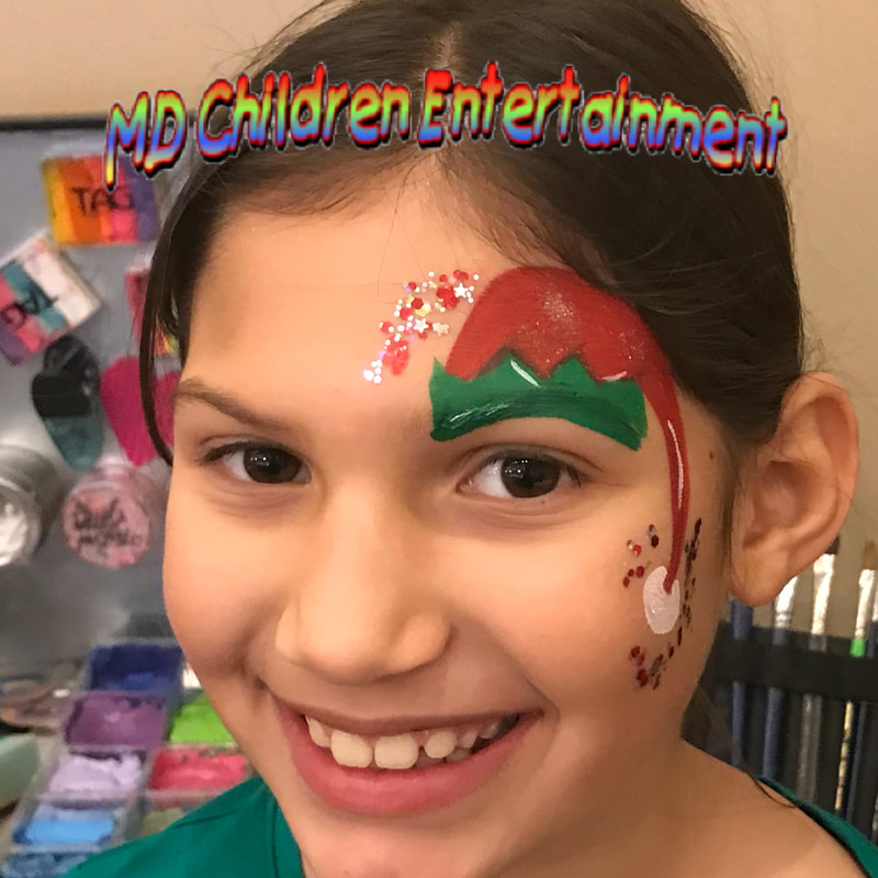 Elf face painting for holiday parties and events in Toronto!