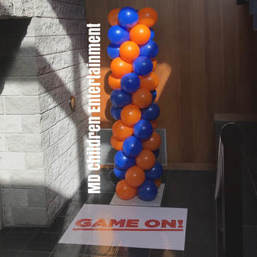Balloon column for corporate event! We deliver balloon decorations in Toronto and the gta!