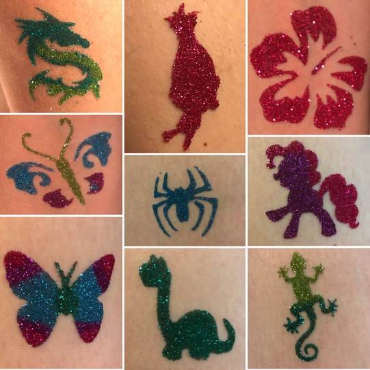 Glitter tattoos for kids, teens and adults. Birthday parties, corporate events and more. Serving Toronto and the gta!