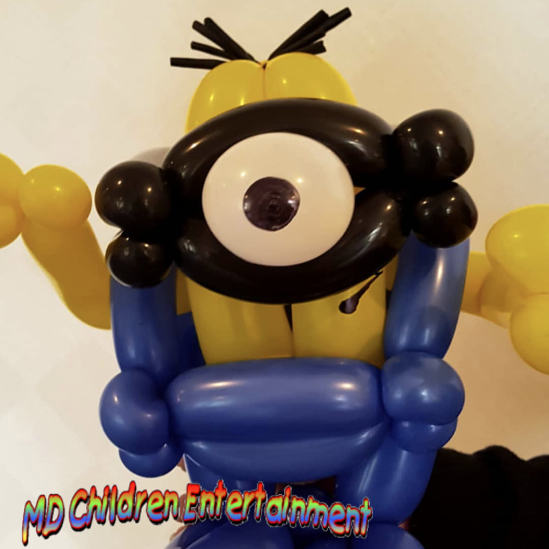 Minion balloon animal by MD Children Entertainment! We twist awesome balloons in Toronto!