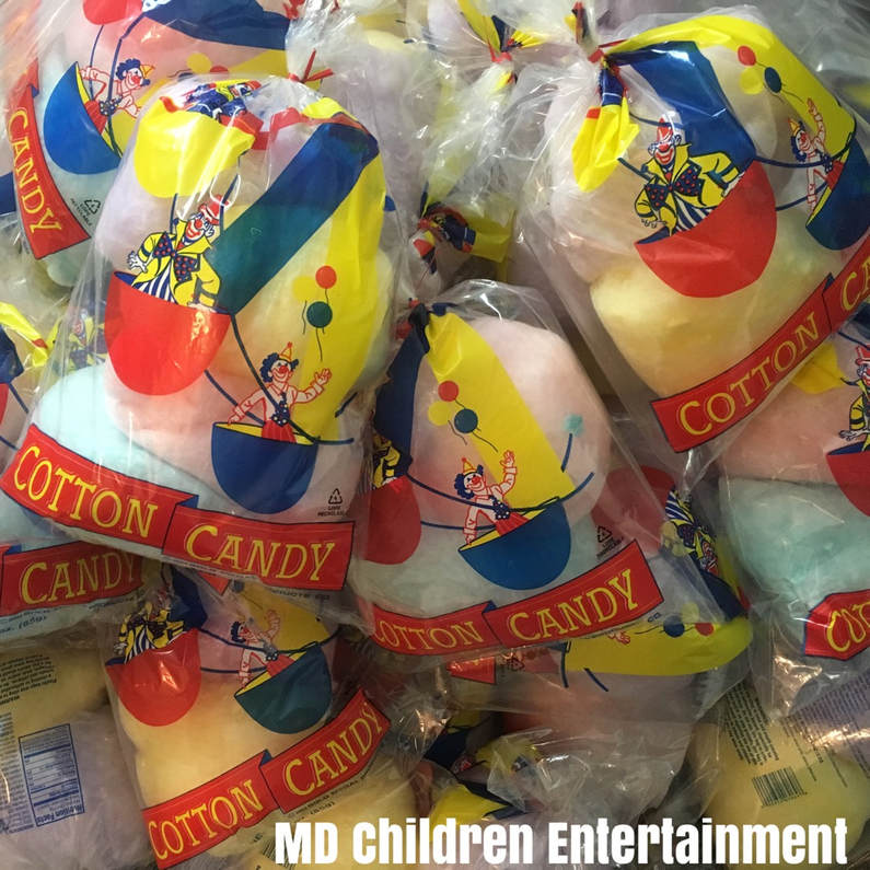 Pre bagged cotton candy for events and parties!