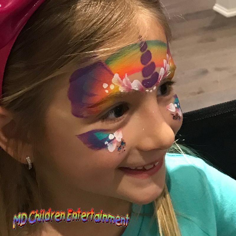 Unicorn butterfly face painting fun! Toronto and gta!