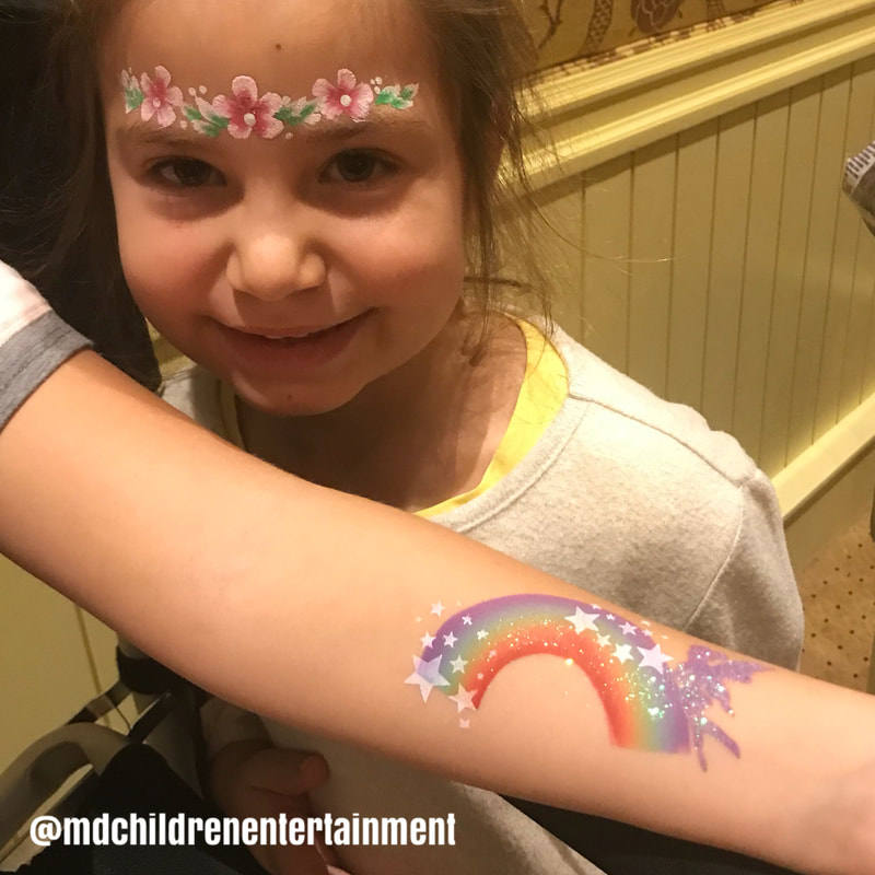 Arm painting and face painting. Toronto and gta